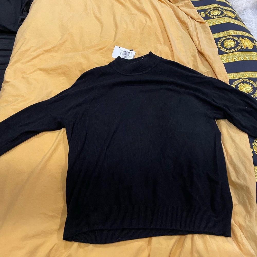 Silk/Cashmere mock neck sweater